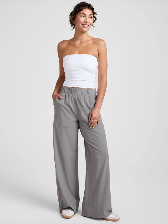 Beyond Yoga Pants - Beyond Yoga Wide Leg Pants in Light Taupe